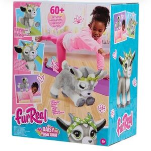 FurReal Interactive Yoga Goat Toy - Gray and Green